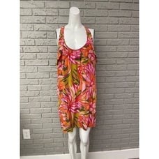 Alice & Trixie Multi Color Silk Ruffle Halter Dress Size S