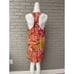 Alice & Trixie Multi Color Silk Ruffle Halter Dress Size S