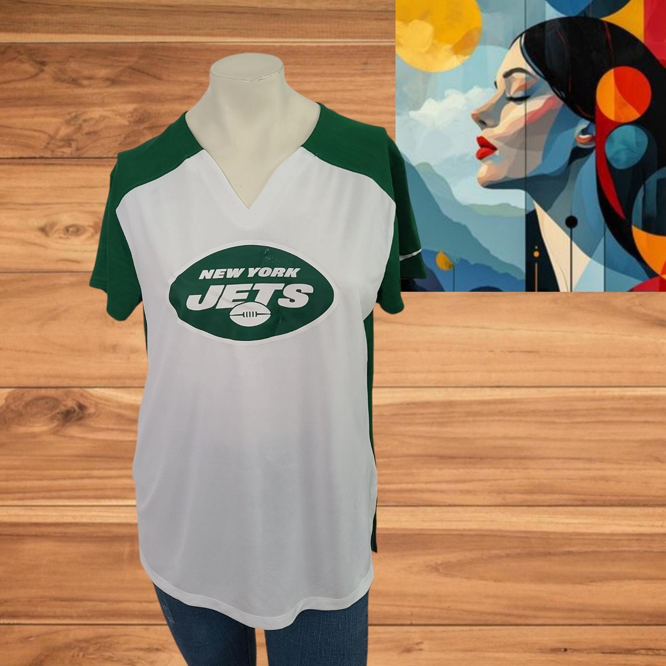 Nike NFL Women's New York Jets Dri-FIT T-Shirt – Size M Athletic & Breathable