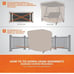 MODERN LEISURE 2-Seater Patio Outdoor Swing Cover -