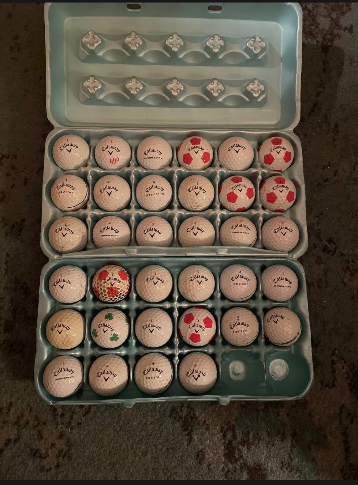 34 Callaway Chrome Soft Golf Balls Great Condition Tour Preferred Free Shipping