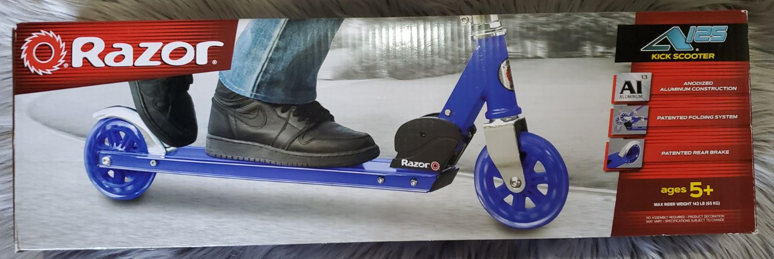 Blue Kick Scooter