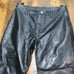 Banana Republic Black Leather Pants Women's Size 10 w/ Harley Davidson Patch