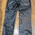 Banana Republic Black Leather Pants Women's Size 10 w/ Harley Davidson Patch