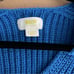 Maeve V-Neck Blue Sculptured Pullover Sweater XS EUC
