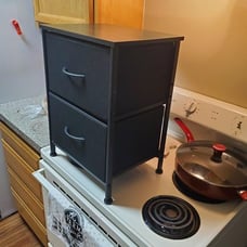 Nightstand, 2 Drawer Dresser for Bedroom, Small Dresser with 2 Drawers, Bedside