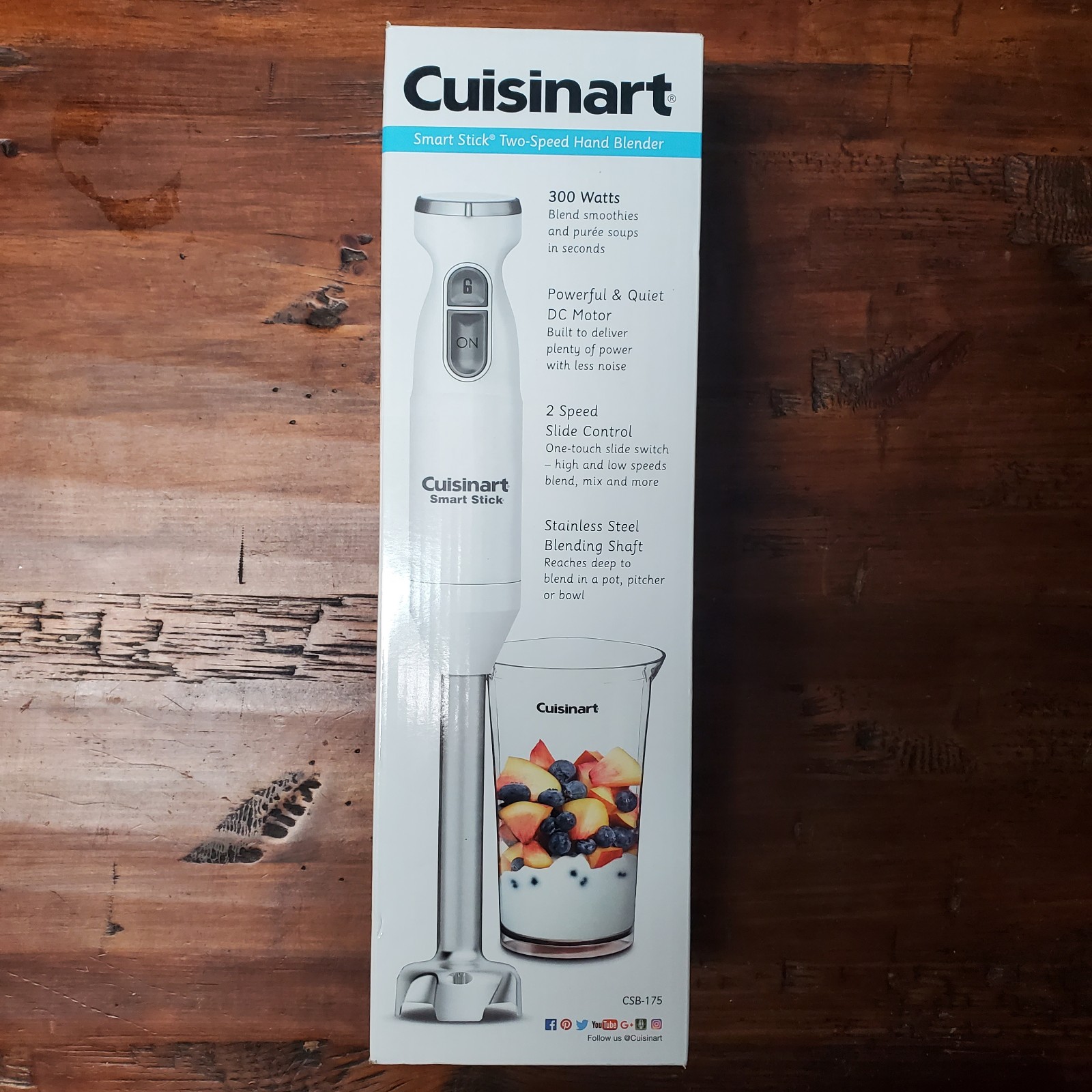 Cuisinart CSB-175 Smart Stick Hand Blender, 2018, White