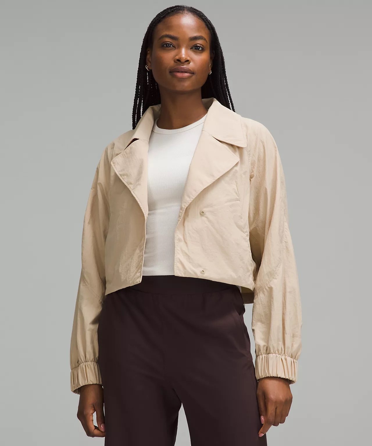 Lululemon Size Small Cropped Trench Jacket, Trench, NWT, 168