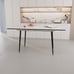White Marble Expandable Dining Table - 47 -63