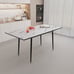 White Marble Expandable Dining Table - 47 -63