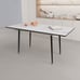 White Marble Expandable Dining Table - 47 -63