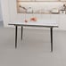 White Marble Expandable Dining Table - 47 -63