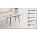 White Marble Expandable Dining Table - 47 -63