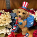 Patriotic Dog with Scooter Memorial Day July 4th Patriot America USA