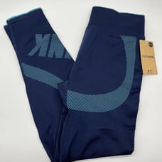 New Victorias Secret Pink L Blue/Teal High Waist Seamless Compression Leggings
