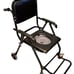 Mobile Shower Commode Chair with Padded Seat And Armrests. Very Good Condition!