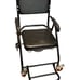 Mobile Shower Commode Chair with Padded Seat And Armrests. Very Good Condition!