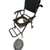 Mobile Shower Commode Chair with Padded Seat And Armrests. Very Good Condition!