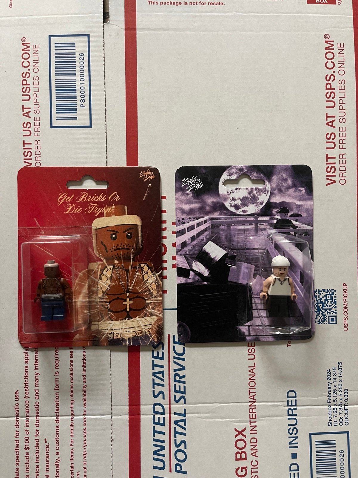 The Canvas Don 50 Cent Eminem Brick Shady Lego Mini Figures