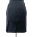 Laundry by Shelli Segal black straight skirt pleather piping 14 180