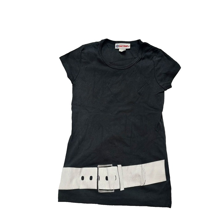 Vintage Bon Bon Womens Top, Graphic, Black, Medium
