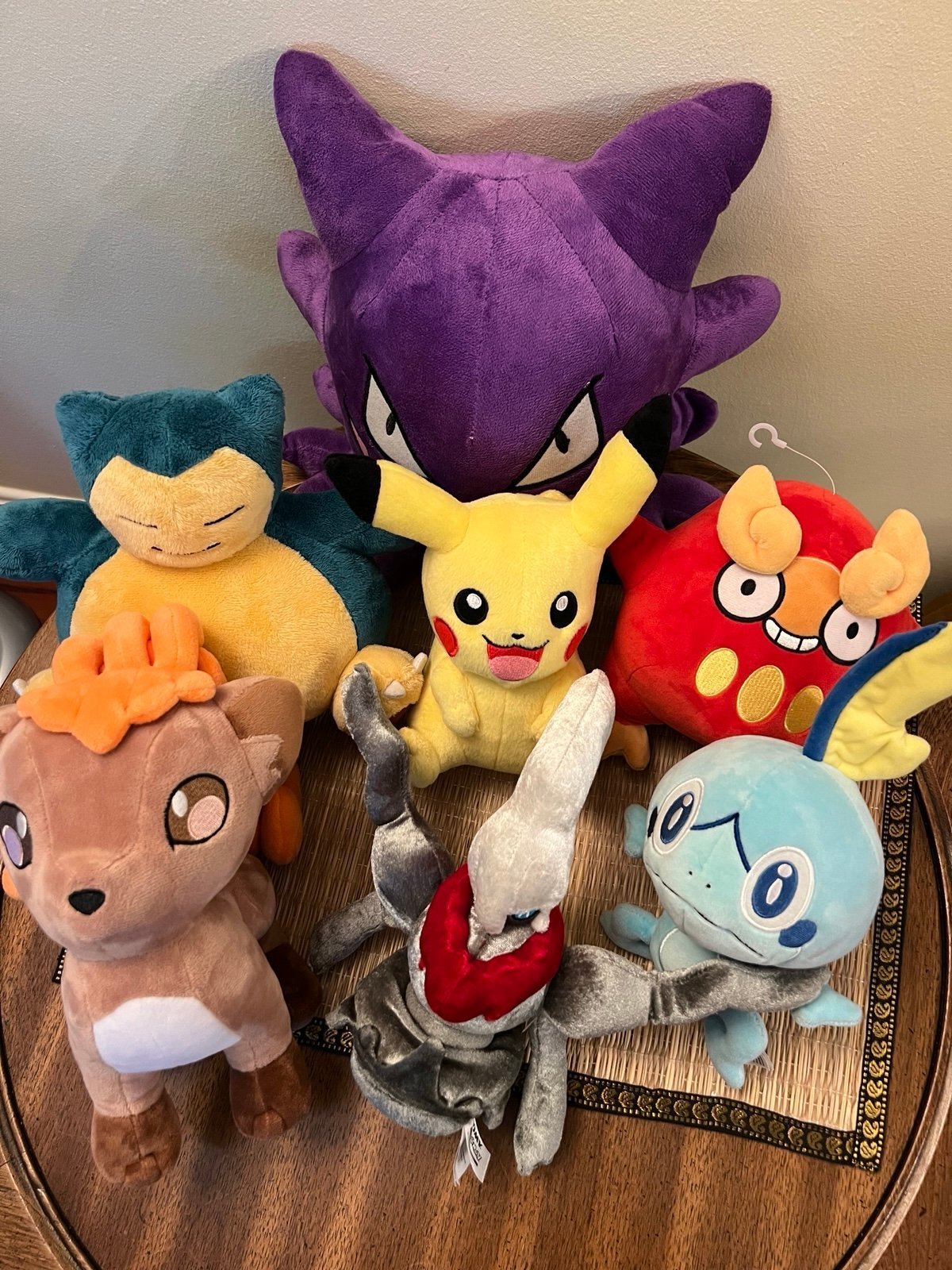 Pokemon Plush lot Haunter, Darumaka, Vilpix, Sobble, Darkrai, Pikachu & Snorlax