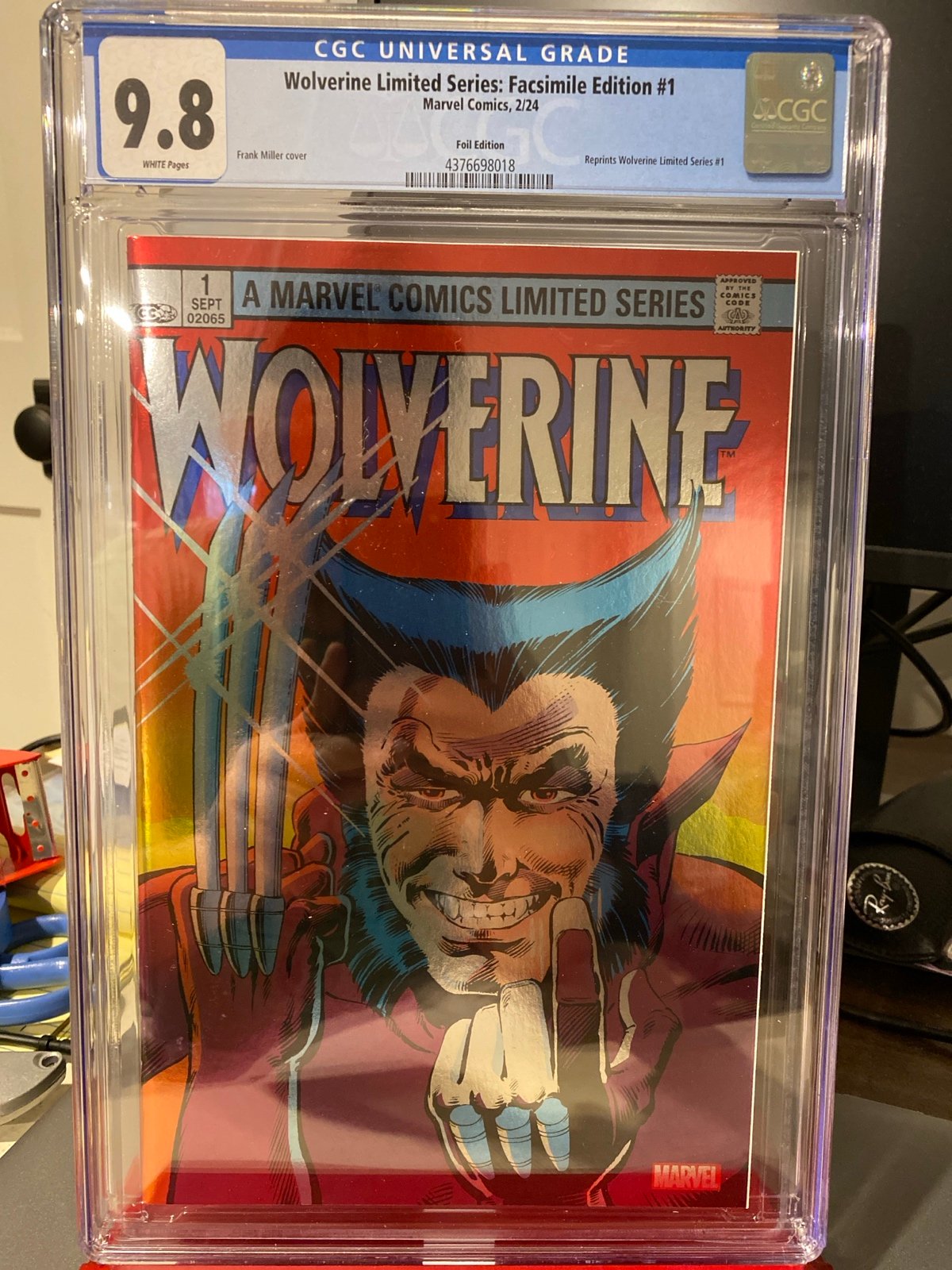 Wolverine #1 CGC 9.8 Facsimile Foil Edition Frank Miller X-Men Marvel Comics