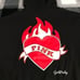 VS PINK IVY FLEECE CAMPUS FULL ZIP LOGO HOODIE IN PURE BLACK VALENTINES SMALL
