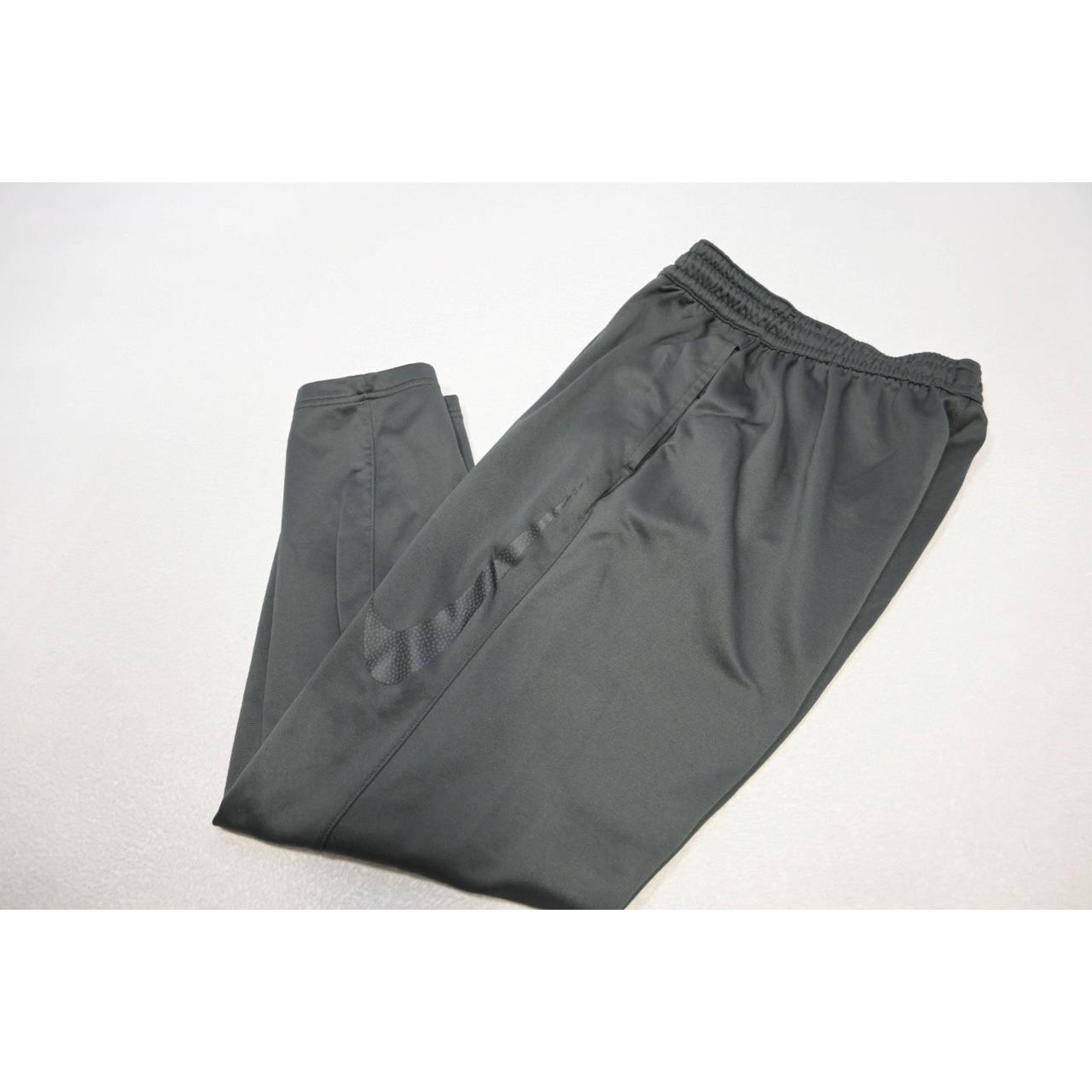 Nike Sweat Pants Dri Fit Athletic Performance Gray W/ Pockets Mens Large