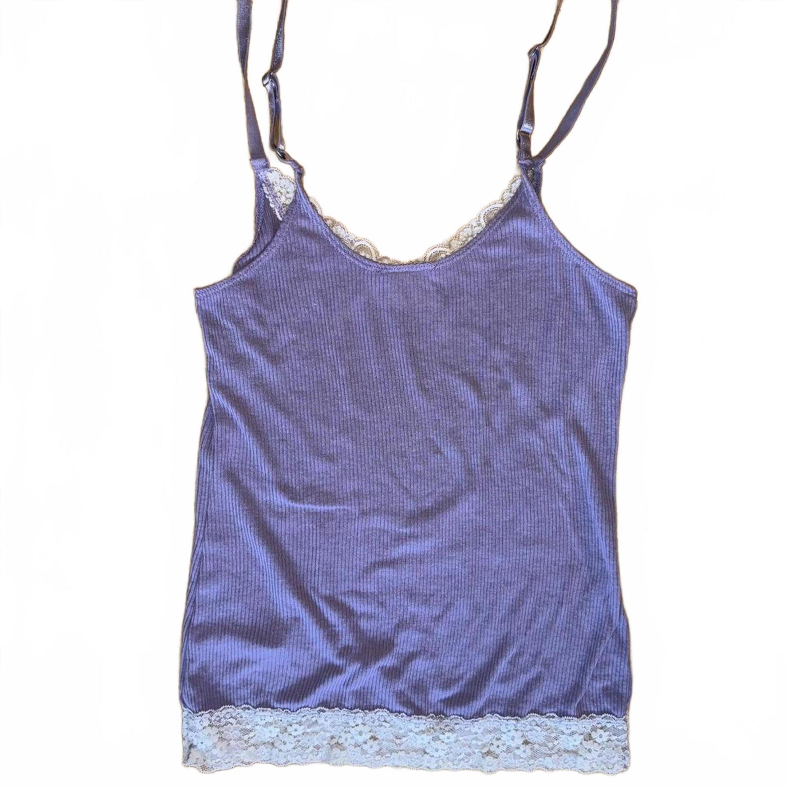 Urban Outfitters Women's Purple Spaghetti Strap Tank Top