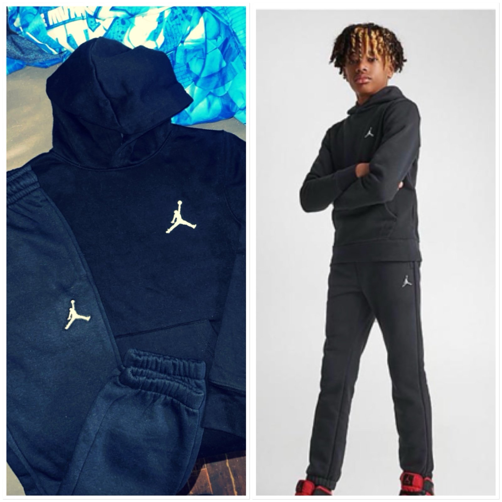 New youth boys Nike Jordan set - Size M Medium -hoodie & jogger-nwt