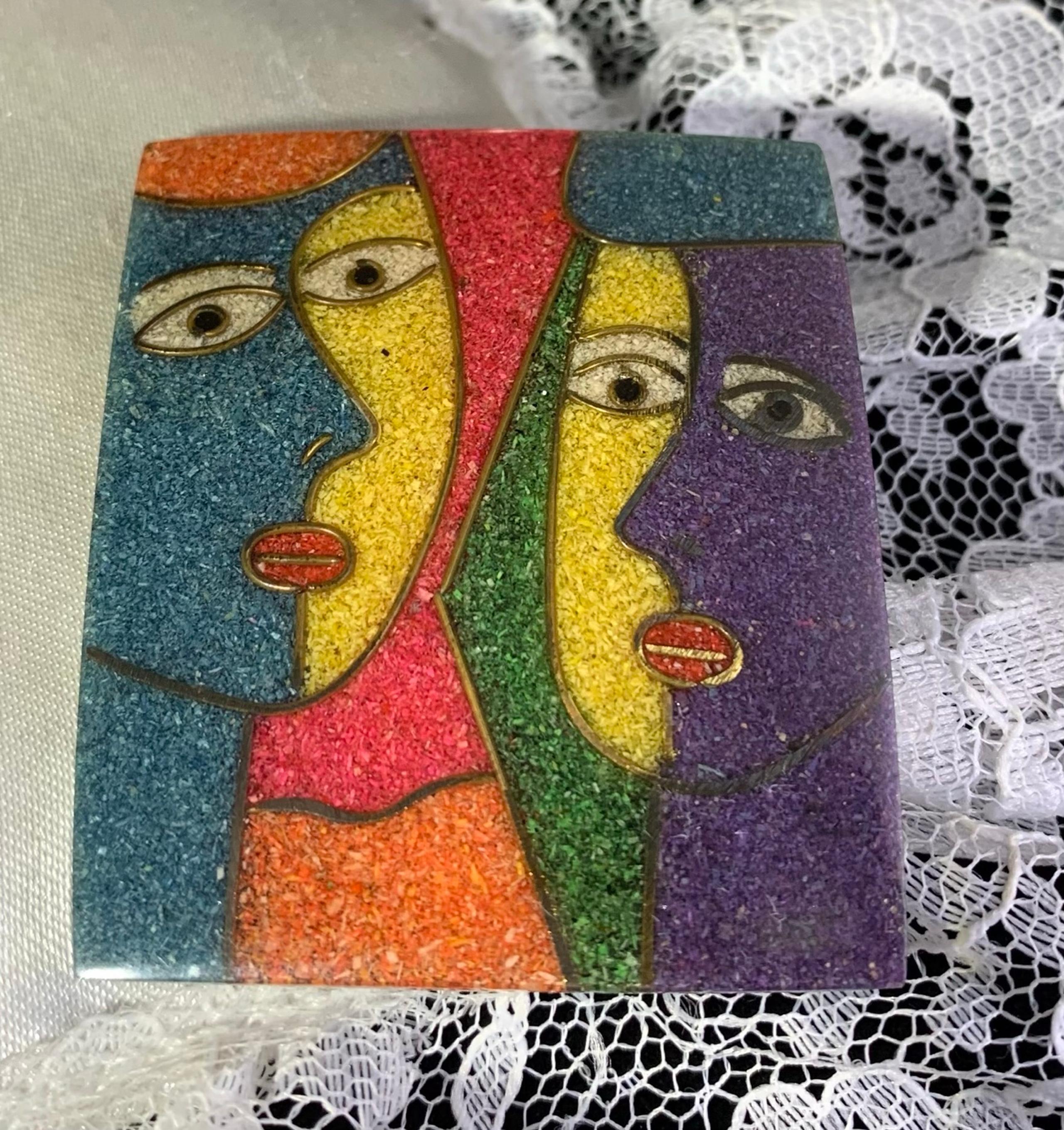JEWELRY SANTA FE MIXED GLITTERING FACE BROOCH - Lulu Frost