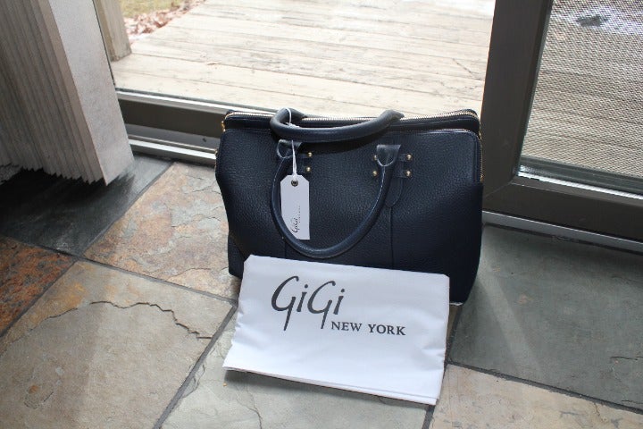 GiGi New York Parker Satchel in Navy ~ new, never used