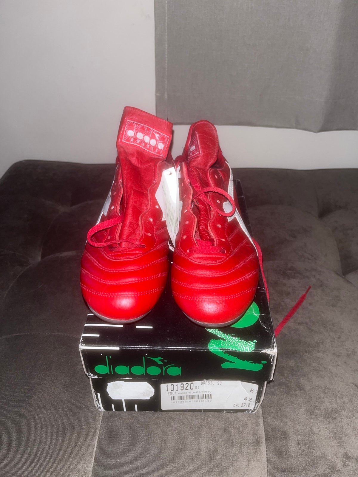 Diadora Brasil SC SG Made In Italy K-Leather Soccer Cleats 9.5 NWB