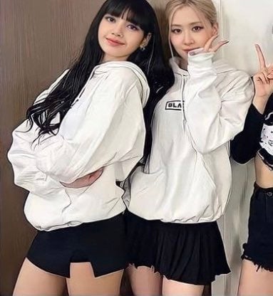 BLACKPINK Born Pink Tour White Hoodie As Seen on Lisa and Rose