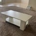 Large 36 Inch 2-tier Wooden Modern Coffee Table with Storage Shelf L4