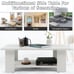 Large 36 Inch 2-tier Wooden Modern Coffee Table with Storage Shelf L4
