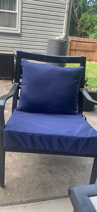 Outdoor Seat Cushion Set 19 x 19 Inch Waterproof & Fade Resistant Patio Cushions
