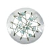 Vintage Sterling Silver 925 5.6cm Wire Openwork Amazonite Chip Pendant