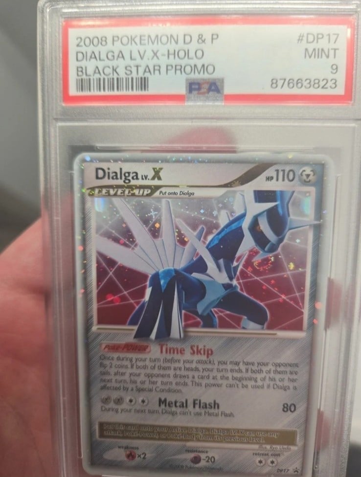 2008 Mint psa graded holo diamond and pearl promo dialga lv x pokemon card