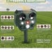 Solar powered usb rechargeable animal repeller