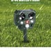 Solar powered usb rechargeable animal repeller