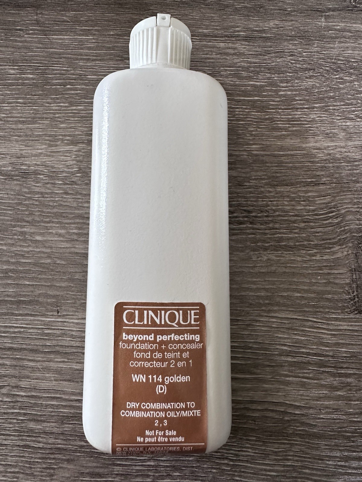 Clinique Beyond Perfecting Foundation + Concealer 6.7oz Jumbo WN 114 Golden NEW