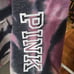 PINK Women's Tie-Dye Hoodie Purple, Black & White sz Large