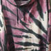 PINK Women's Tie-Dye Hoodie Purple, Black & White sz Large