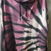 PINK Women's Tie-Dye Hoodie Purple, Black & White sz Large