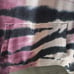 PINK Women's Tie-Dye Hoodie Purple, Black & White sz Large