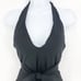 SEA LEVEL Dark Romance Bonded Belt Plunge One Piece Swimsuit Black 10 Halter Bow