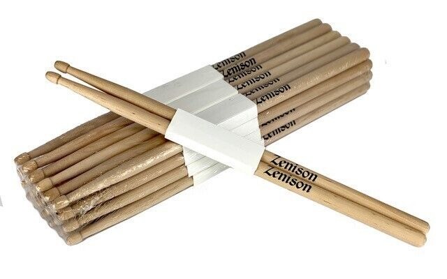 12 Pairs 2B Drumsticks Classic Maple Wood Drum Sticks for Kids & Adults