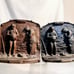 Antique Bronzed Cast Iron Bookends, Angelus Prayer